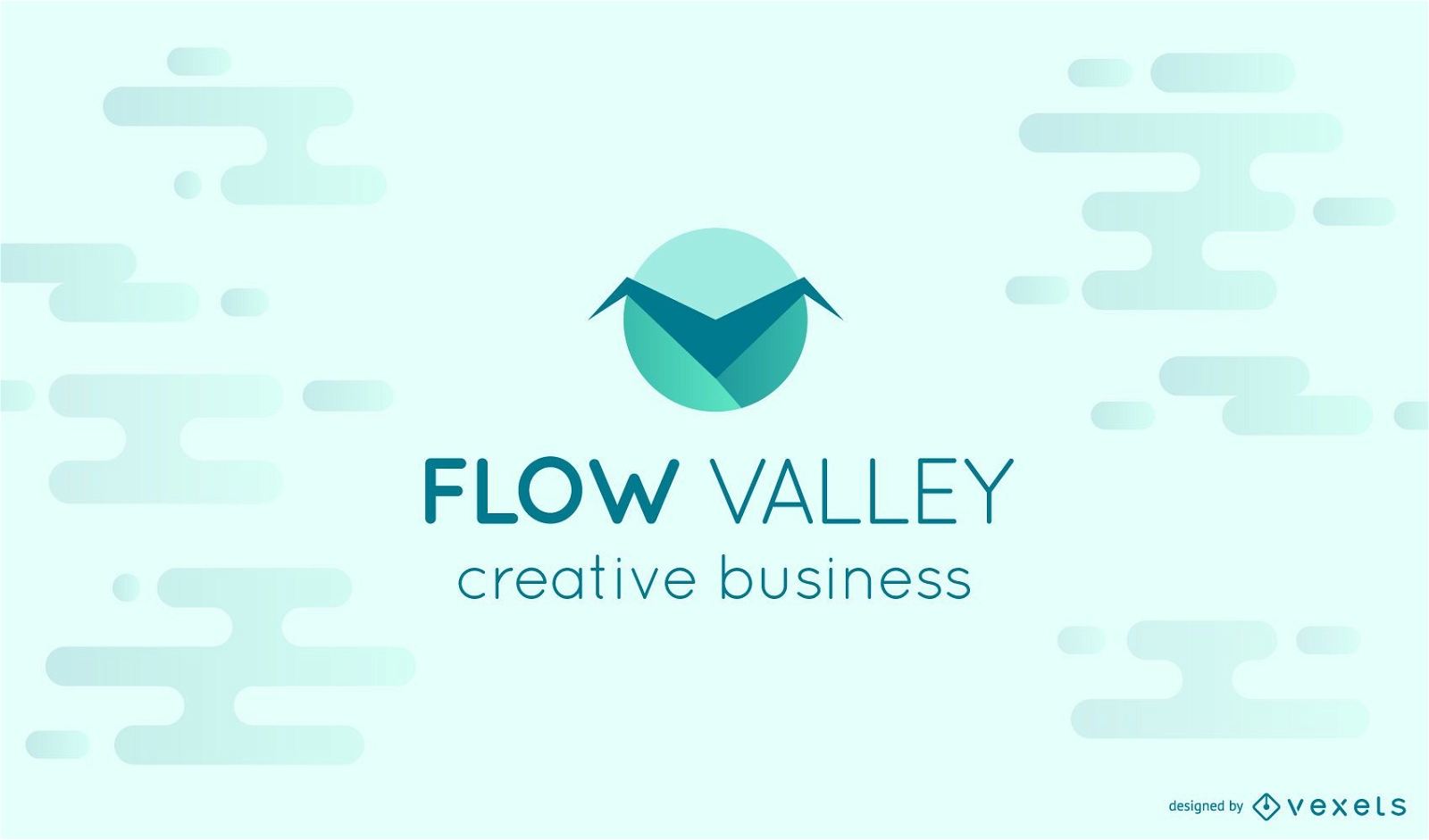 Flow valley logo template