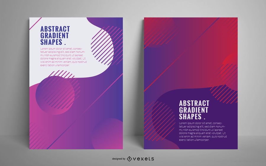 Abstract gradient shapes poster Abstract gradient shapes poster
