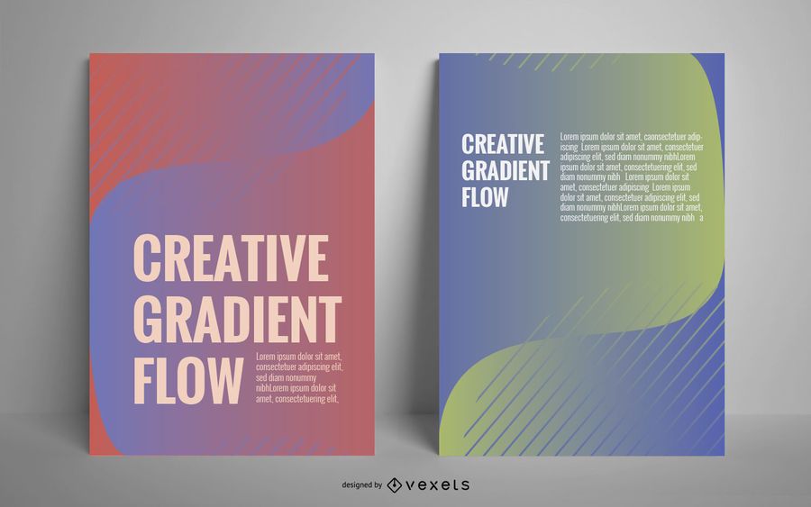 Gradient poster set Gradient poster set