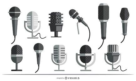 Microphones flat set Microphones flat set