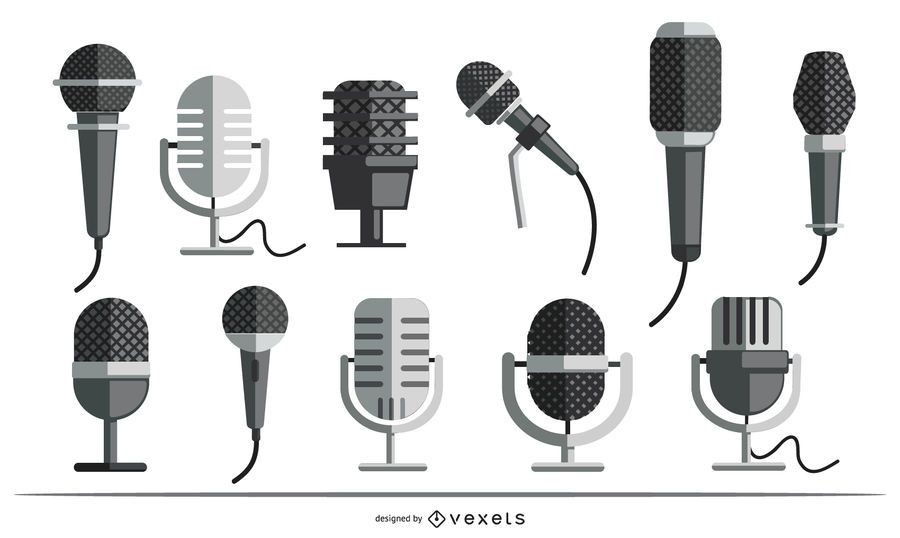 Microphones flat set Microphones flat set