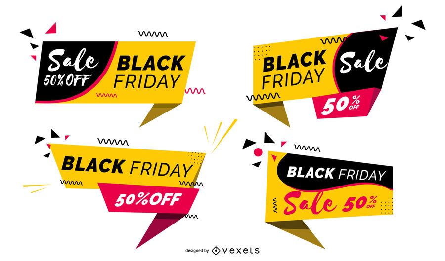 Conjunto de insignias de viernes negro Conjunto de insignias de viernes negro