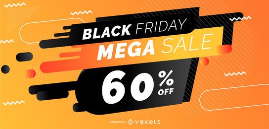 Design de controle deslizante Black Friday