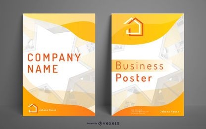 Business poster houses design