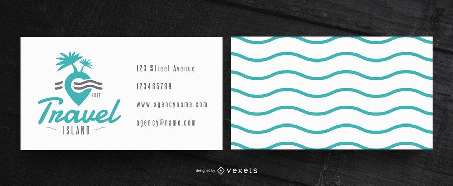 Travel simple business card Travel simple business card