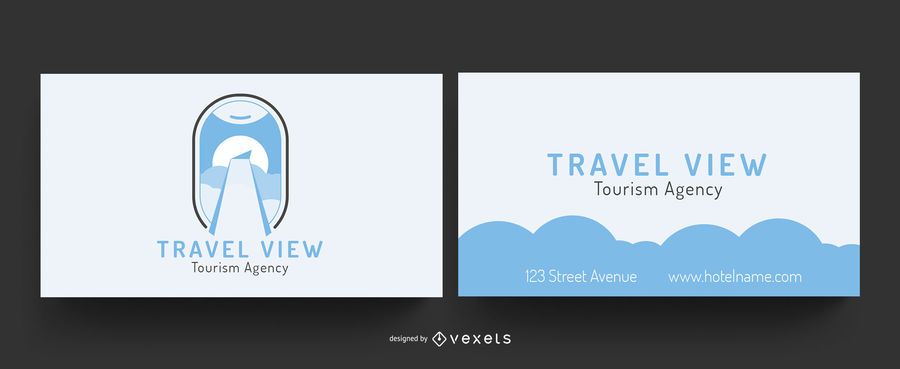 Travel view business card Travel view business card