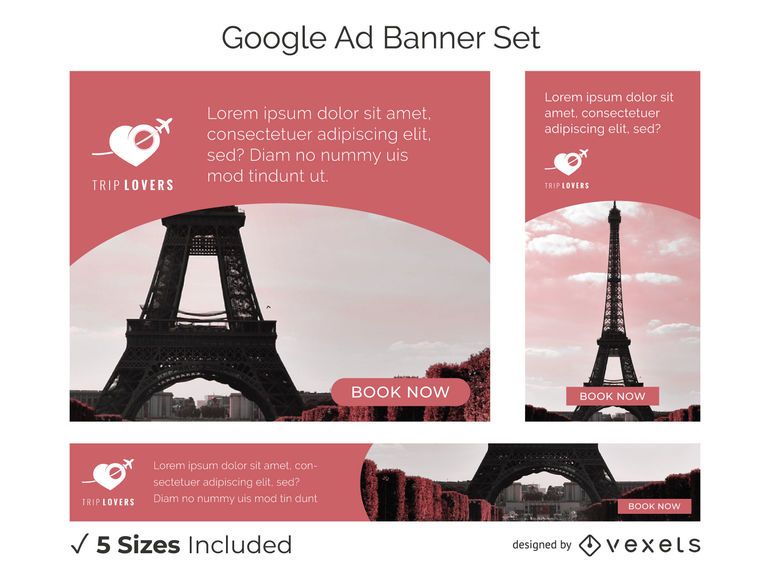 Trip lovers banner set Trip lovers banner set