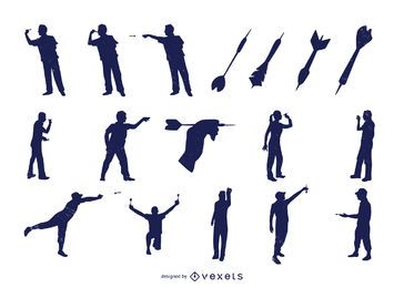 Dart Hobby Elements Silhouette Set Dart Hobby Elements Silhouette Set