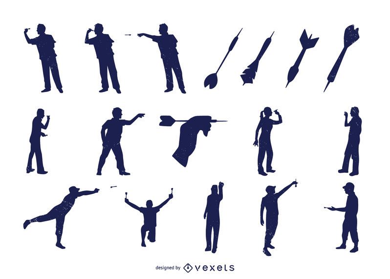 Dart Hobby Elements Silhouette Set Dart Hobby Elements Silhouette Set