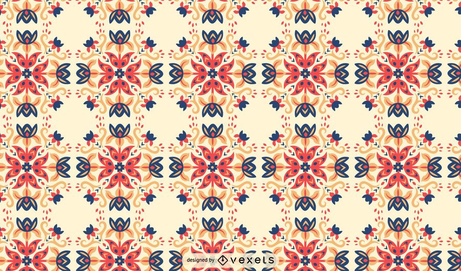 Flowers swirls scandinavian pattern Flowers swirls scandinavian pattern
