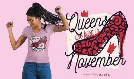 Reinas nacidas en diseño de camiseta Reinas nacidas en diseño de camiseta