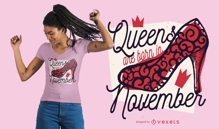 Queens born in t-shirt design Queens born in t-shirt design