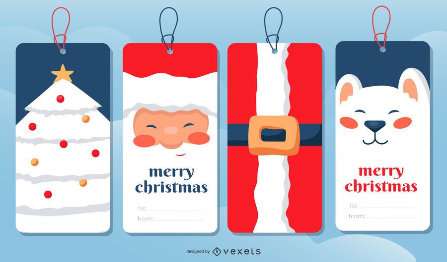Christmas Gift Tags Set Christmas Gift Tags Set