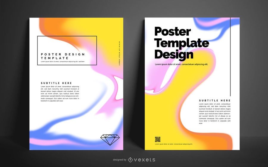 Liquid Abstract Poster Design Liquid Abstract Poster Design