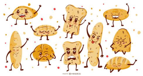 Bread cartoon collection Bread cartoon collection