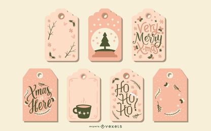 Cute Christmas tags set Cute Christmas tags set
