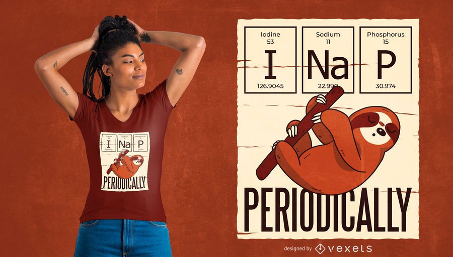 Nap periodically sloth t-shirt design Nap periodically sloth t-shirt design