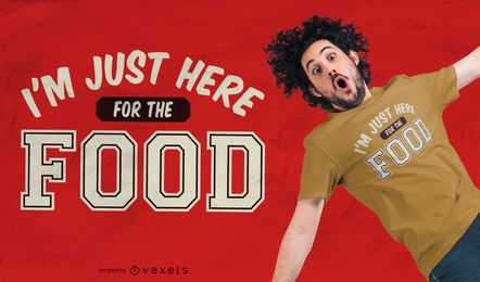 Aquí para el diseño de camisetas de comida