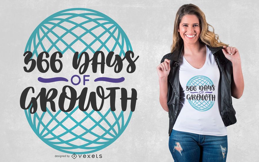 Diseño de camiseta de 366 días. Diseño de camiseta de 366 días.
