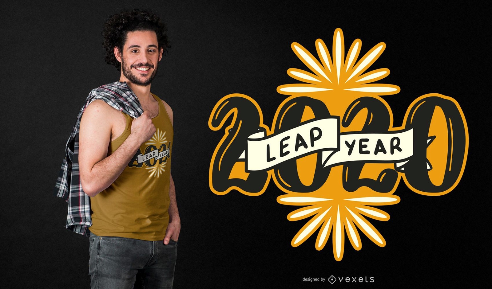 Leap year 2020 t-shirt design