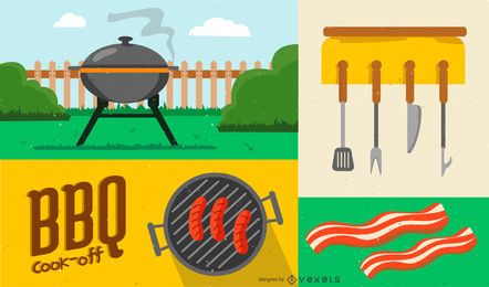 BBQ Elements Design Composition