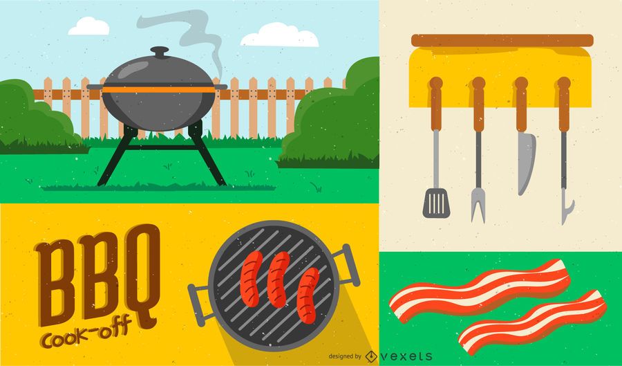 BBQ Elements Design Composition BBQ Elements Design Composition