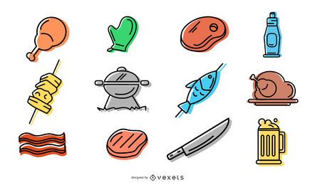 Barbecue Icon Design Pack