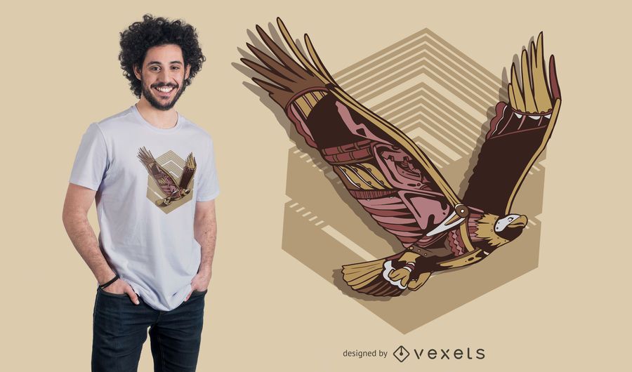 Steampunk eagle t-shirt design Steampunk eagle t-shirt design