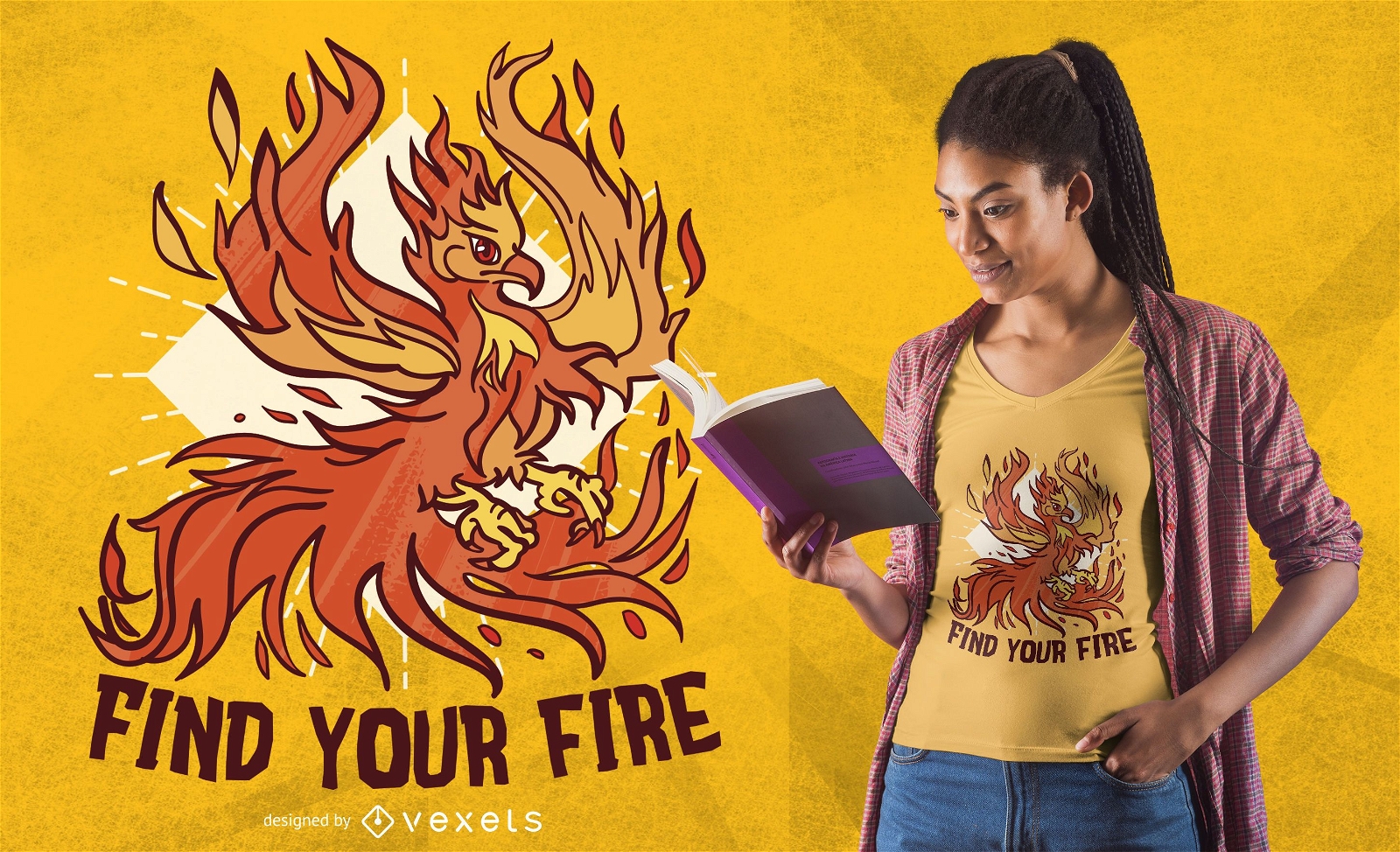 Phoenix fire t-shirt design