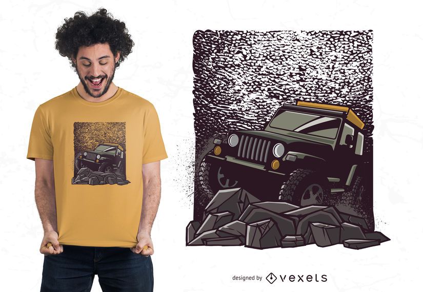 Rocky Road Jeep T-shirt Design Rocky Road Jeep T-shirt Design