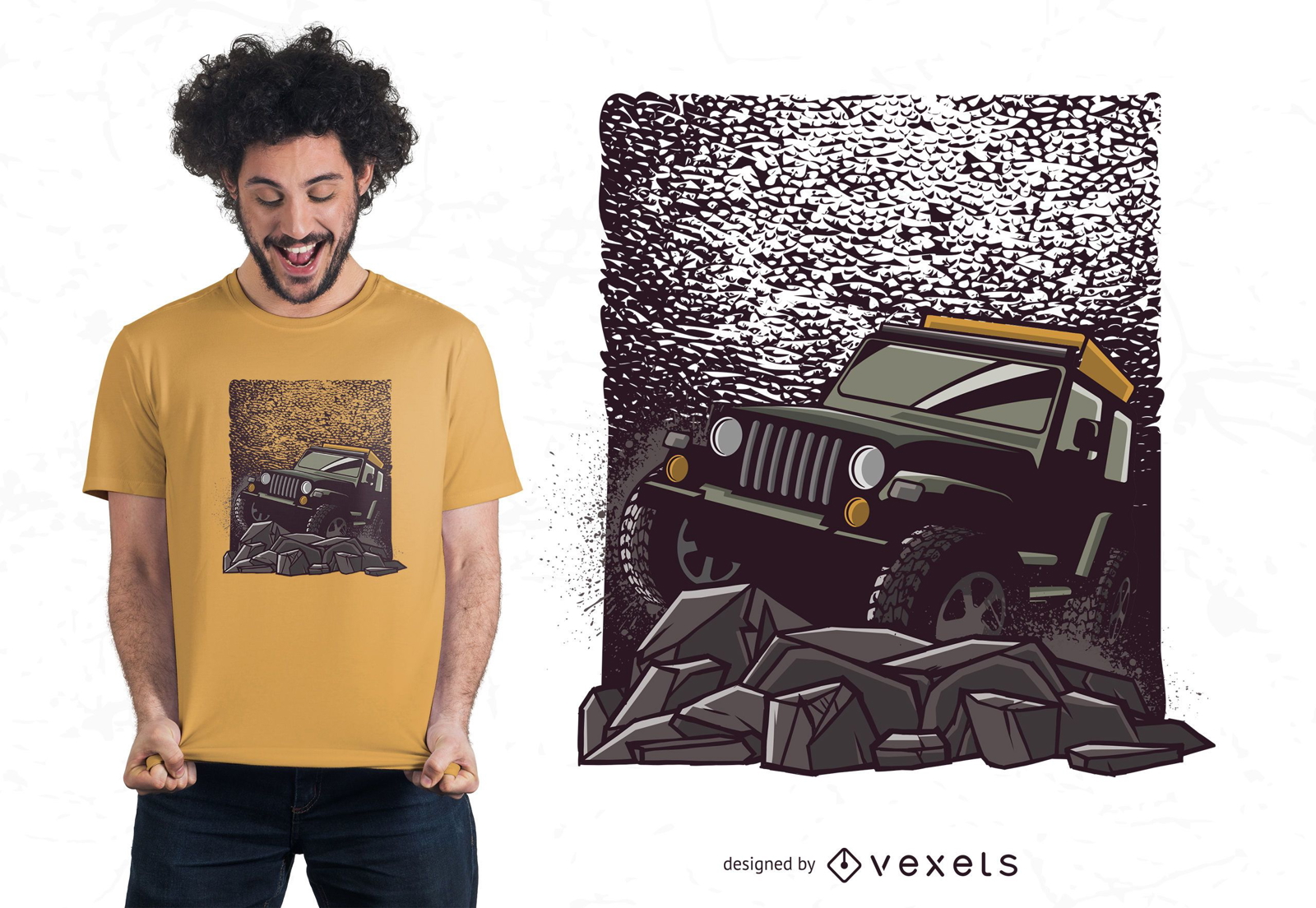 Rocky Road car T-shirt Design