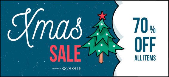 Weihnachtsverkauf Banner Design