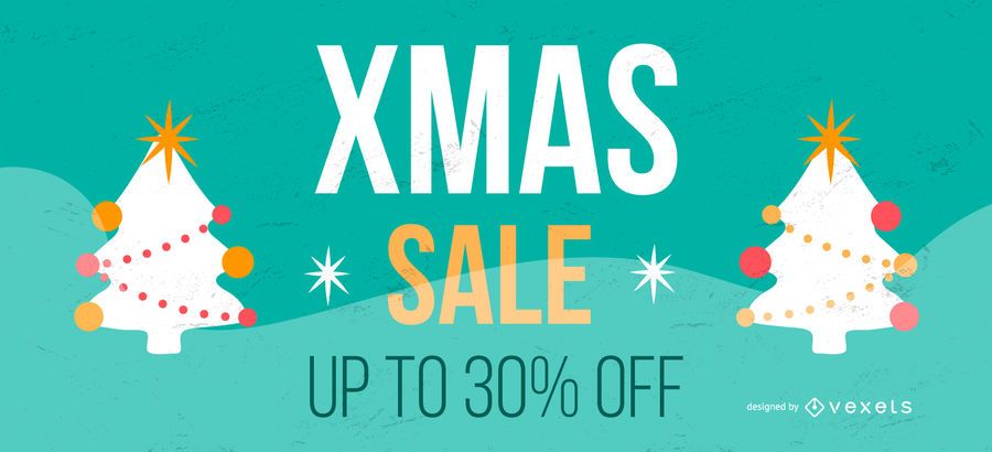 Xmas sale trees banner Xmas sale trees banner