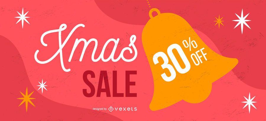 Christmas sale bell banner Christmas sale bell banner