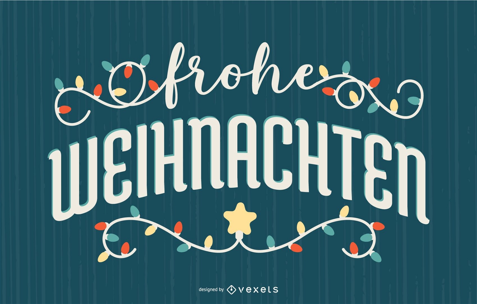 Frohe Weihnachten Deutsches Zitat Banner