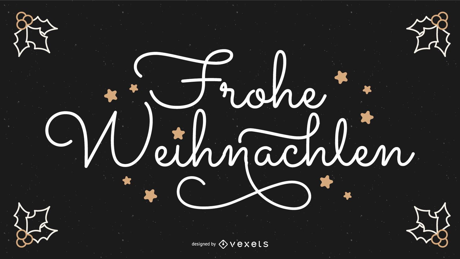 Frohe Weihnachten German Christmas Quote Banner Vector Download