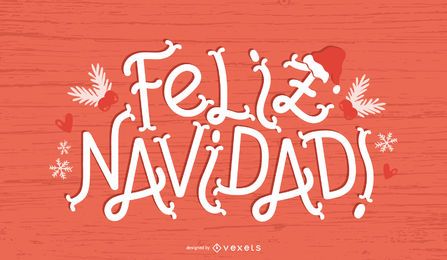 Banner de cita de Navidad española Feliz Navidad