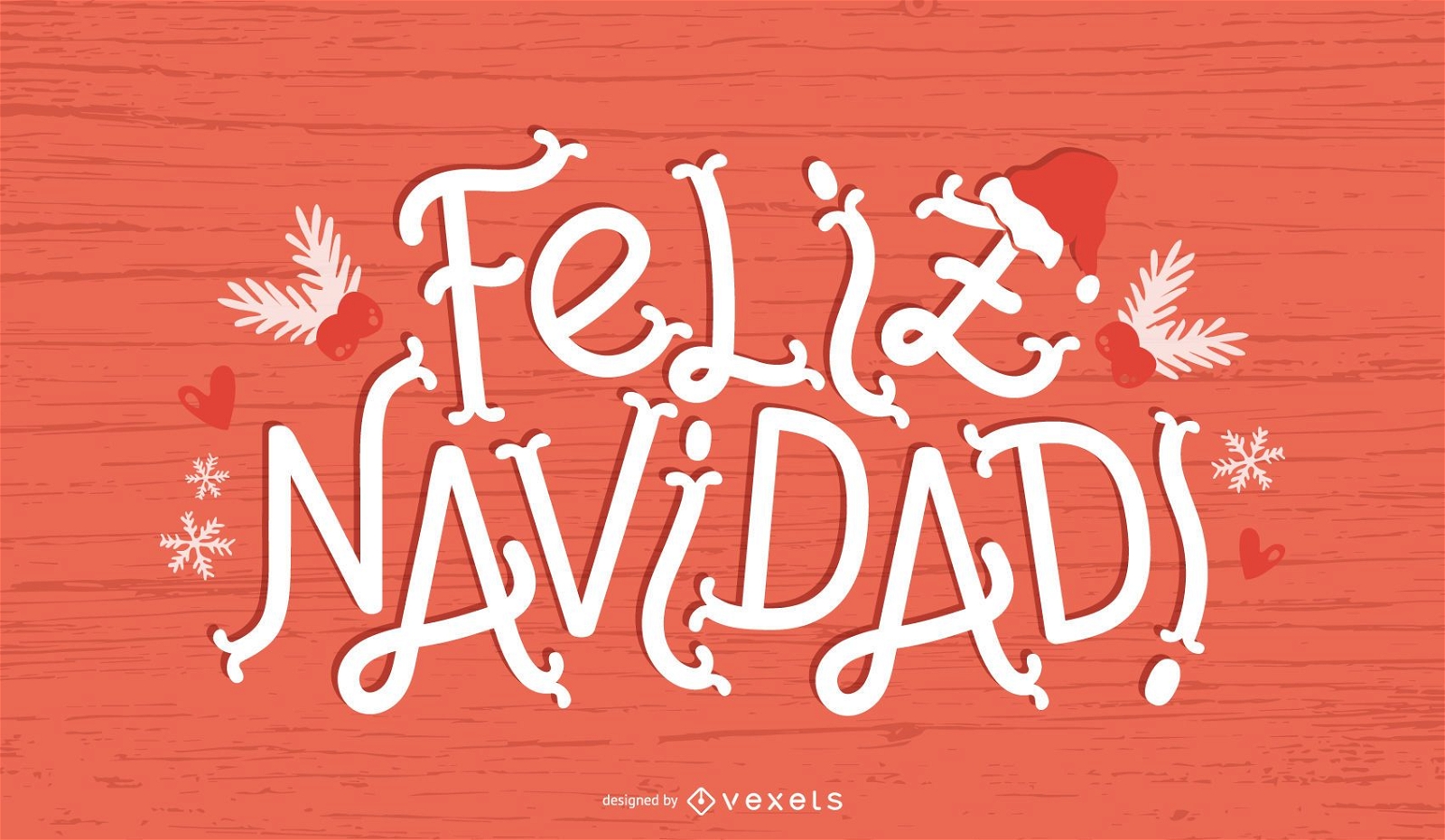 Banner de citação de Natal espanhol de Feliz Navidad