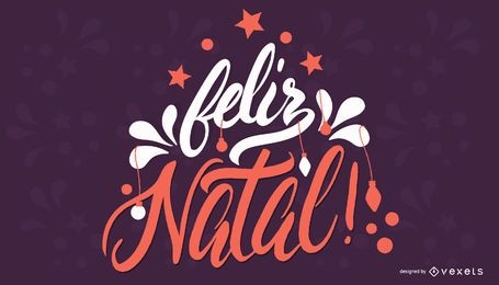 Portugiesisches Weihnachtsbanner Feliz Natal
