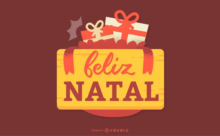 Feliz Natal Portuguese Christmas Quote Banner Feliz Natal Portuguese Christmas Quote Banner