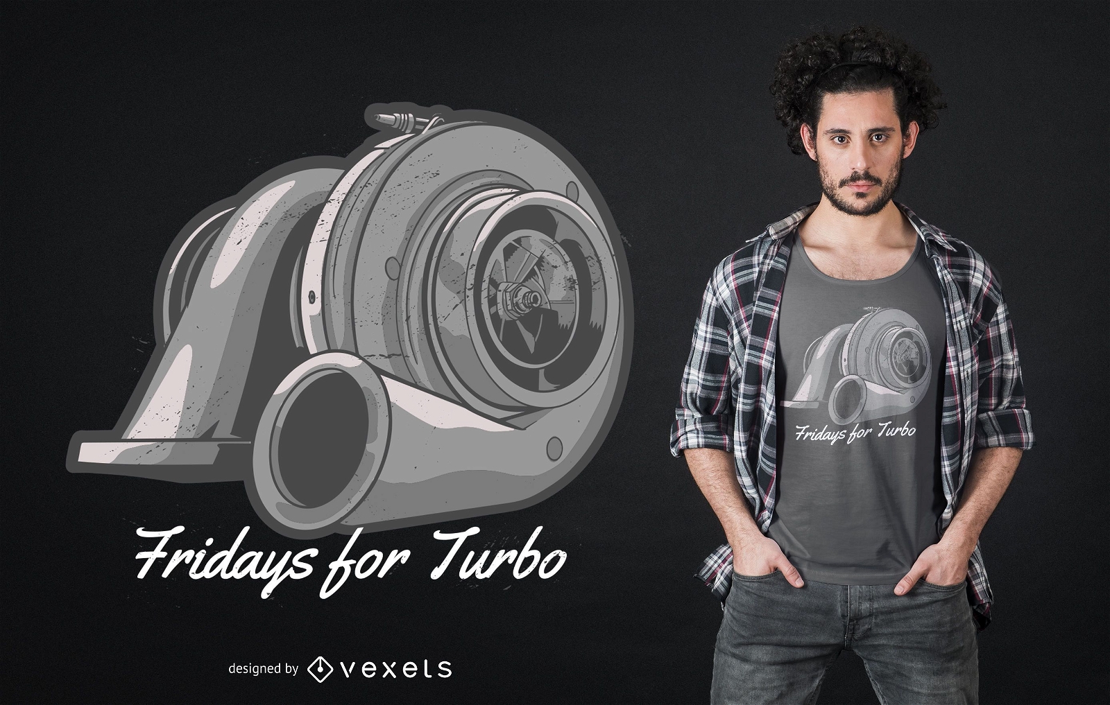 Turbo Compressor Zitat T-Shirt Design