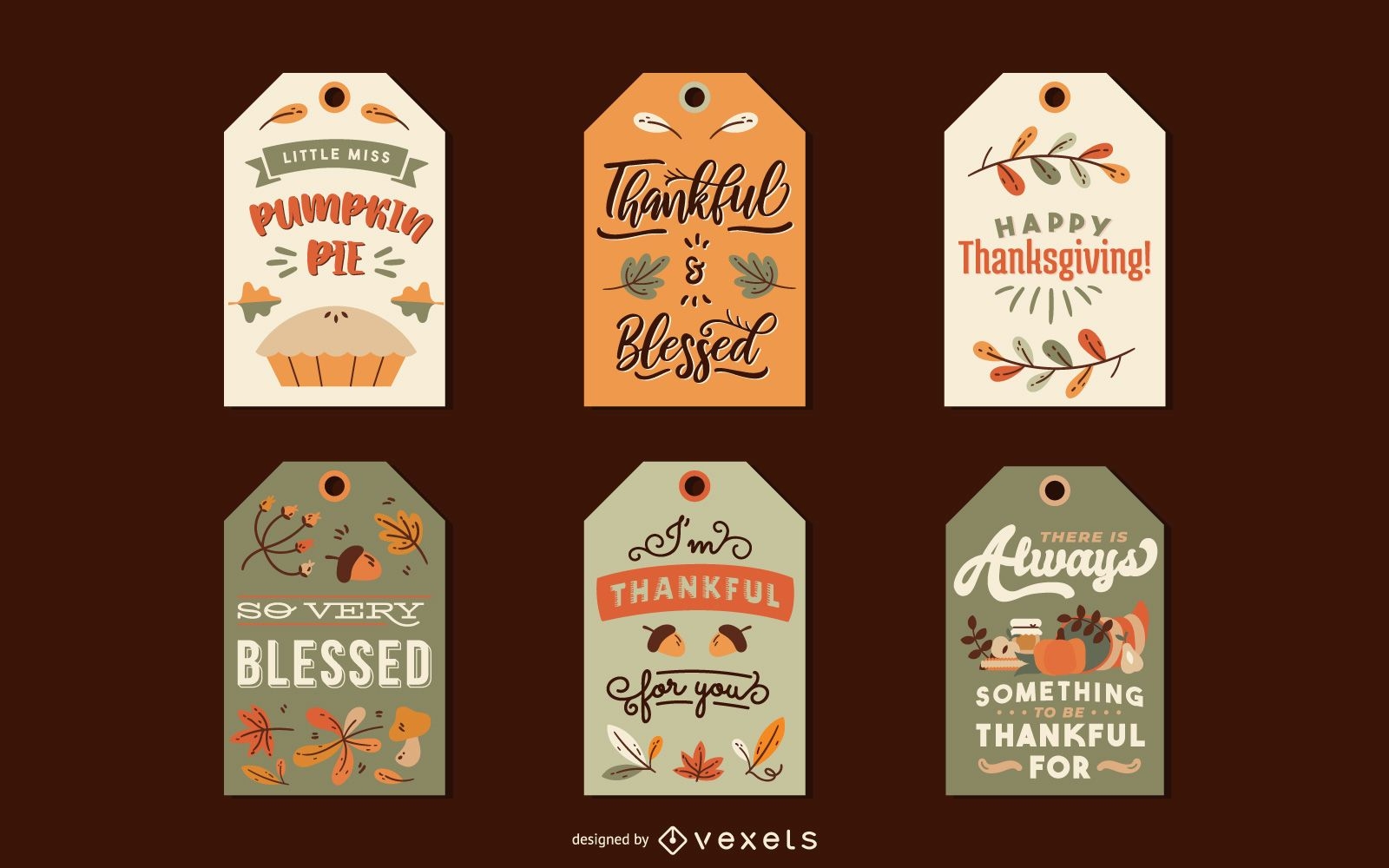 Thanksgiving tags pack
