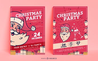 Christmas party invitation posters Christmas party invitation posters