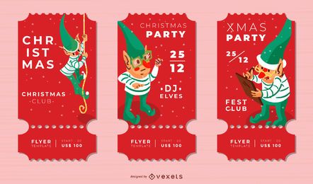 Christmas tickets elf set Christmas tickets elf set