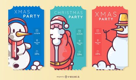 Weihnachtsfeier Ticket Set