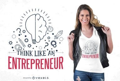 Unternehmer Zitat T-Shirt Design
