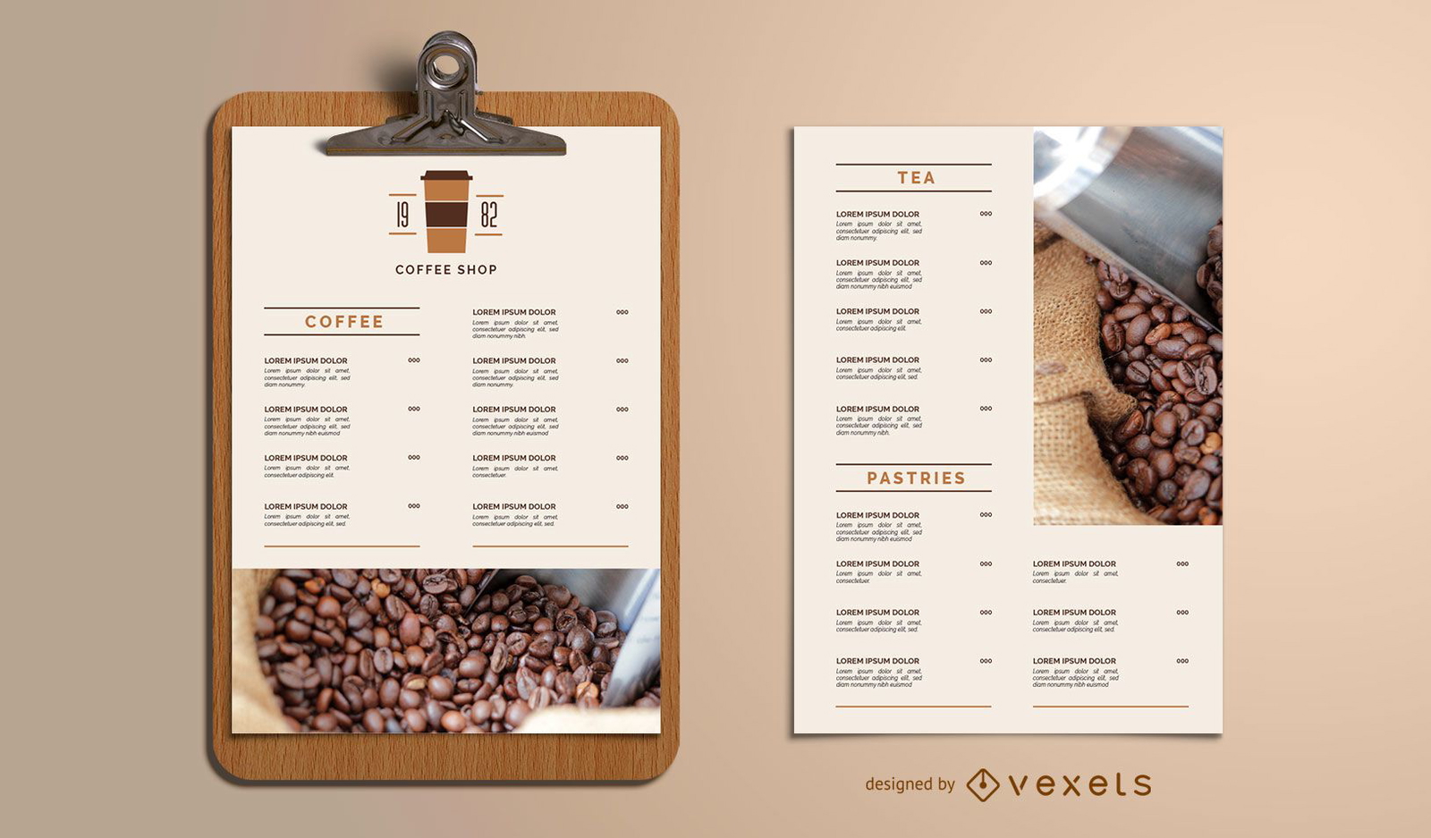 Product Menu Template