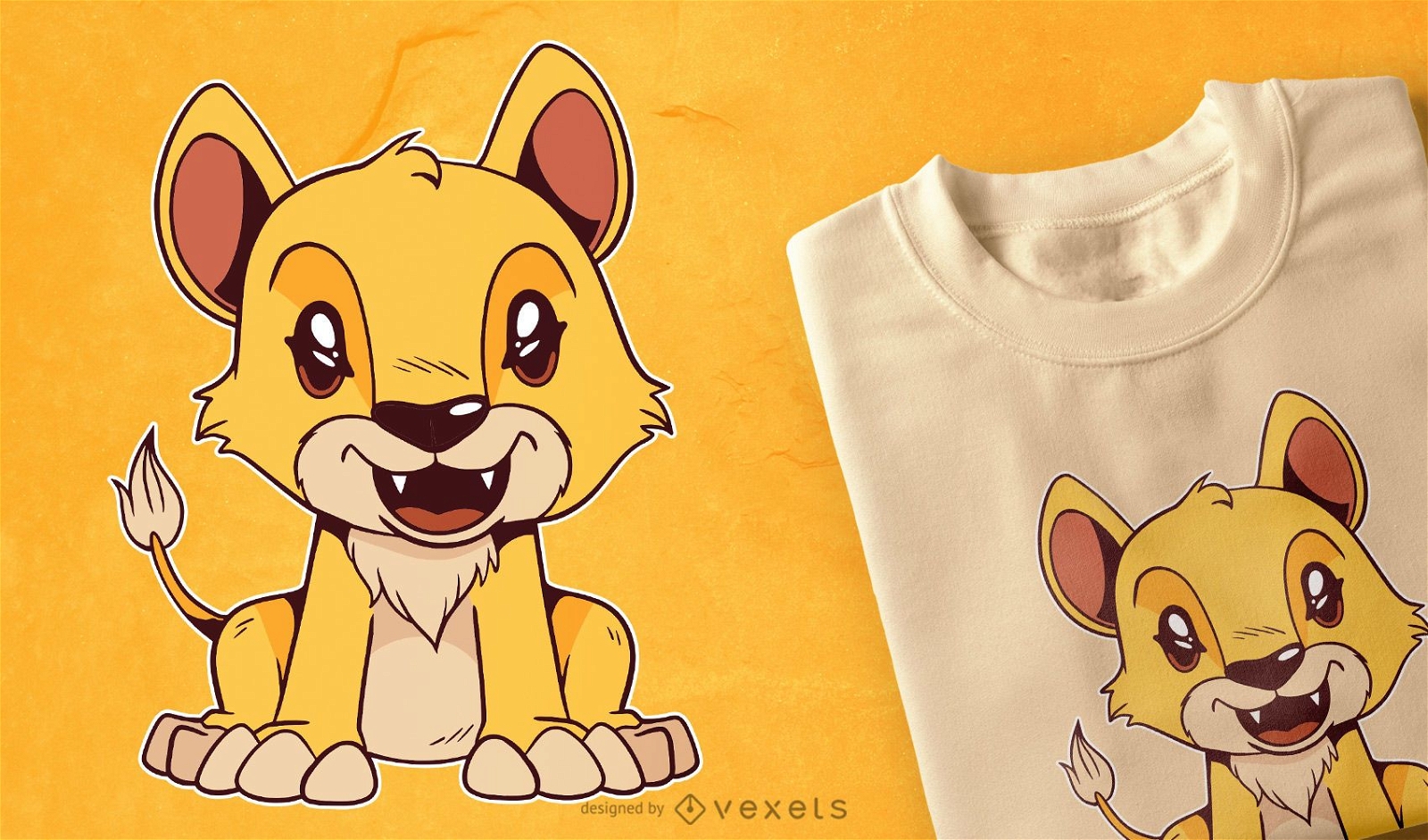 Diseño de camiseta Cute Baby Lion