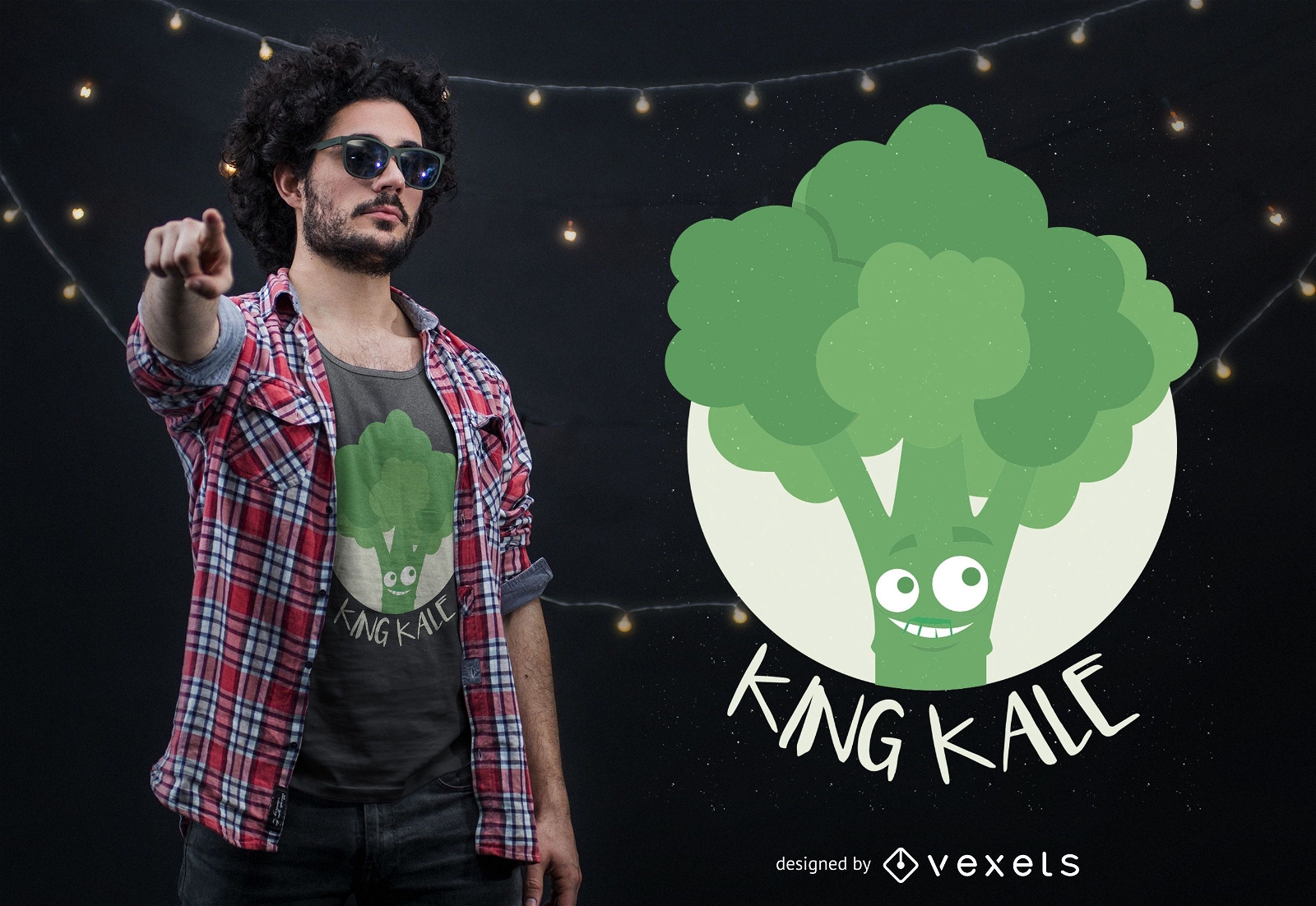 Dise?o de camiseta King Kale