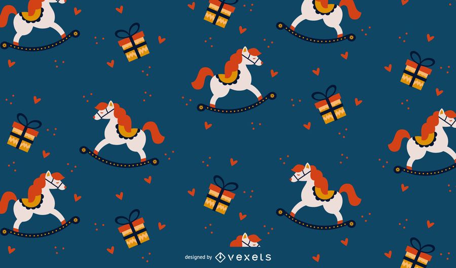 Design de padrão de presentes de Natal Design de padrão de presentes de Natal